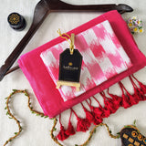 Gajri Handloom Cotton Saree With Designer Blouse