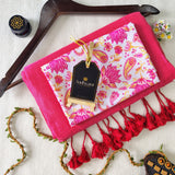 Gajri Handloom Cotton Saree With Designer Blouse