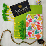 Perrot Handloom Cotton Saree With Designer Blouse