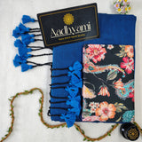 Firozi Handloom Cotton Saree With Designer Blouse