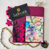 Pink Handloom Cotton Saree With Designer Blouse