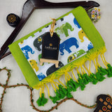 Perrot Handloom Cotton Saree With Designer Blouse