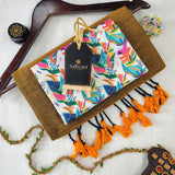 Golden Handloom Cotton Saree With Designer Blouse