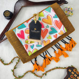 Golden Handloom Cotton Saree With Designer Blouse