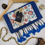 Firozi Handloom Cotton Saree With Designer Blouse