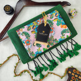 Green Handloom Cotton Saree With Designer Blouse