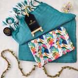 C Green Handloom Cotton Saree With Designer Blouse