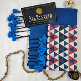 Firozi Handloom Cotton Saree With Designer Blouse