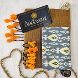 Golden Handloom Cotton Saree With Designer Blouse